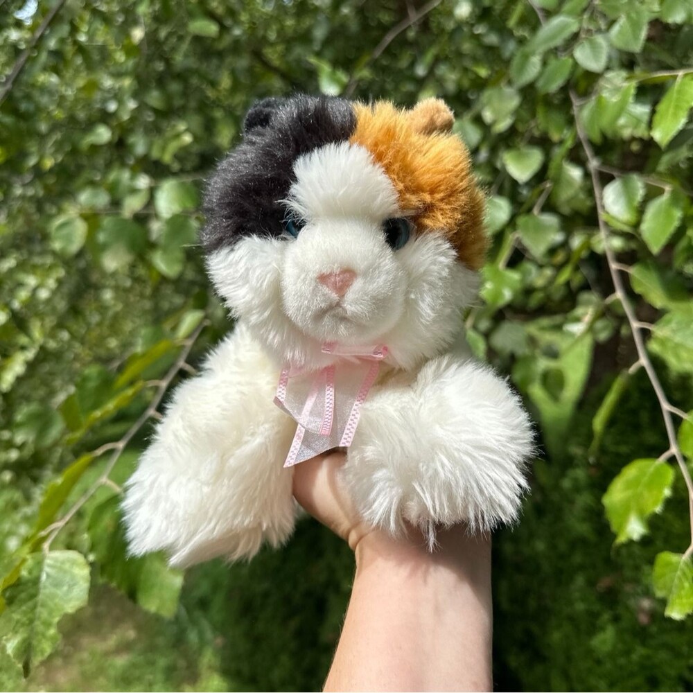 Aurora Flopsie 12" Esmeralda Cute Calico Cat Plush Stuffed Animal Toy